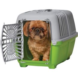 MidWest Spree Plastic Door Travel Carrier Green Pet Kennel - Small - 1 count