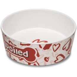 Loving Pets Dolce Moderno Bowl Spoiled Red Heart Design - Large - 1 count