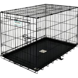 Precision Pet Pro Value by Great Crate - 1 Door Crate - Black - Model 2000 (24"L x 18"W x 19"H) For Dogs up to 25 lbs